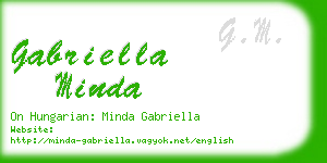 gabriella minda business card